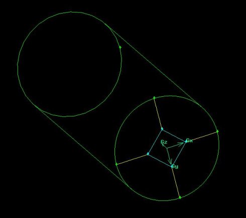 [案例分析]Gambit中圆/圆柱体的高质量网格划分方法的图1